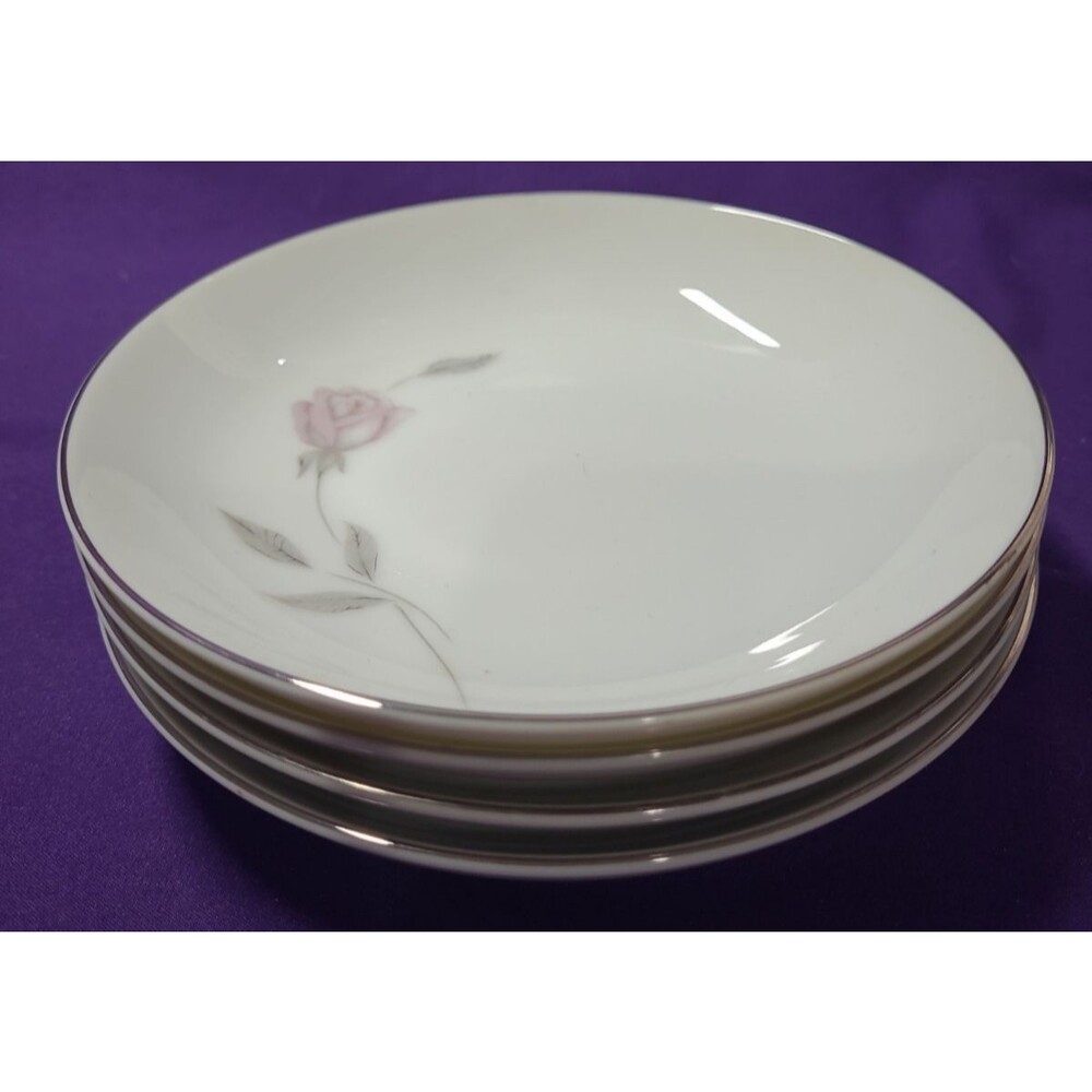 Set of 4 Mikasa Fine China PRIMROSE 8194 Fruit/Dessert Bowls 6"